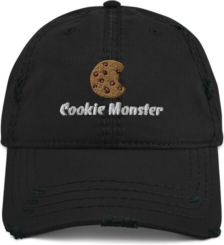 Cookie Monster Distressed Dad Hat in Saudi Arabia