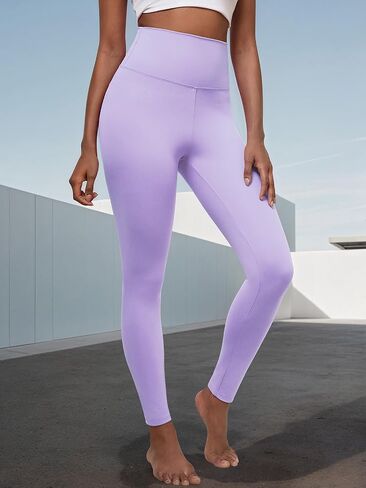Women's High Waisted Leggings, Thick Yoga Pants Soft Elastic Tummy Control for Workout Athletic in Saudi Arabia