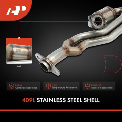 A-Premium Center Catalytic Converter Kit Direct-Fit Compatible with Toyota Avalon 2000-2004 3.0L & Lexus ES300 1999-2001 3.0L, EPA Compliant in Saudi Arabia