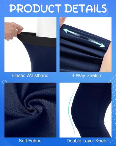 Boys Compression Pants Leggings, Quick Dry Youth Athletic Tights, Kids Basketball Base Layer for Sports Running in Saudi Arabia