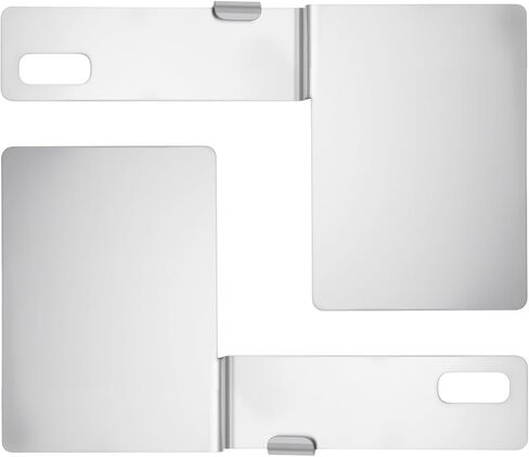 Blulu قطعتان من ملصق التحقق من سلامة ولاية هاواي من الفولاذ المقاوم للصدأ مع دعامة لوحة ترخيص بزاوية 15 درجة وفتحة واحدة عمودية لتثبيت دعامة الترخيص in Kuwait