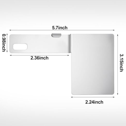 Blulu قطعتان من ملصق التحقق من سلامة ولاية هاواي من الفولاذ المقاوم للصدأ مع دعامة لوحة ترخيص بزاوية 15 درجة وفتحة واحدة عمودية لتثبيت دعامة الترخيص in Kuwait