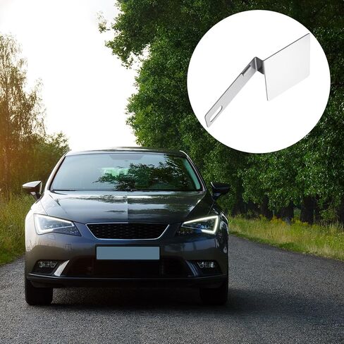 Blulu قطعتان من ملصق التحقق من سلامة ولاية هاواي من الفولاذ المقاوم للصدأ مع دعامة لوحة ترخيص بزاوية 15 درجة وفتحة واحدة عمودية لتثبيت دعامة الترخيص in Kuwait