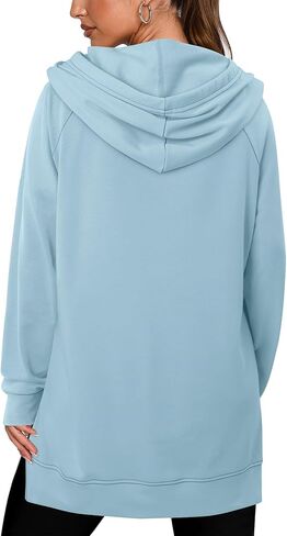 KISSMODA Womens Casual Hoodies Long Sleeve Sweatshirts Comfy Pullover Fleece Sweaters Winter Fall Outfits Fashion Clothes in Kuwait