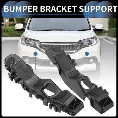 Bumper Support Bracket, Left and Right Side Front Bumper Retainer Bracket Hold Mount for Kia Picanto 2017 ABS Plastic Black, 1 Pair in Saudi Arabia