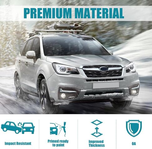 Erlebnis Front Bumper Cover Compatible with 2016-2017 Subaru Crosstrek, Plastic Automotive Steel Replacement Bumpers Face Bar(with Fog Light Holes, without Sensor Holes) (Model A) in Saudi Arabia