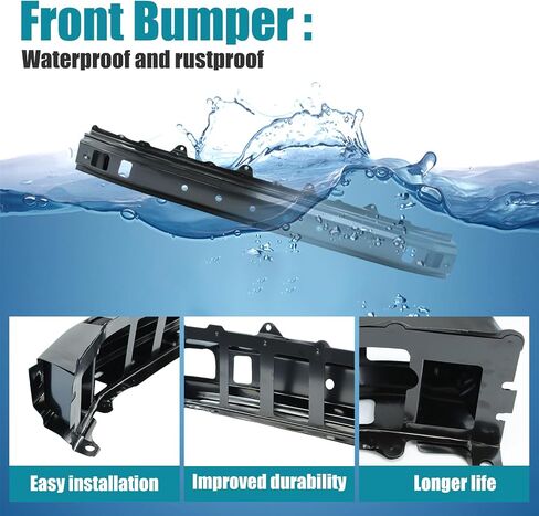 Erlebnis Front Bumper Cover Compatible with 2016-2017 Subaru Crosstrek, Plastic Automotive Steel Replacement Bumpers Face Bar(with Fog Light Holes, without Sensor Holes) (Model A) in Saudi Arabia