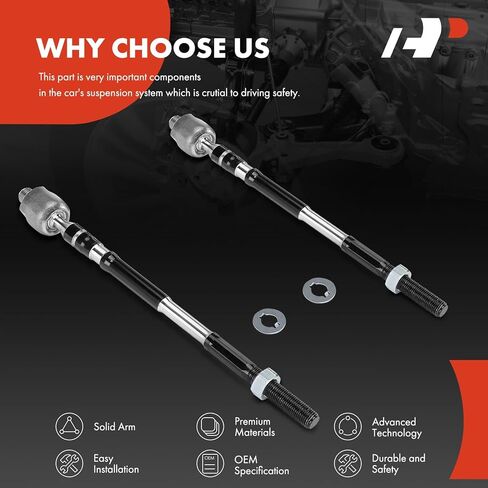 A-Premium 2 x Front Inner Tie Rod Ends, Compatible with Subaru Forester 2014-2018, Impreza 2017-2019, Crosstrek 2016-2021, XV Crosstrek 2013-2015 in Saudi Arabia