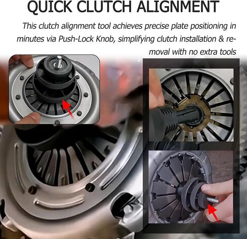 Car Clutch Alignment Tool,Practical Car Alignment Tool Kit for Aligning Clutch Pair Hole,Essential Cars Accessories Clutches Plates Alignments Tools Automotive for Single Disc Clutches in Saudi Arabia