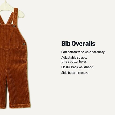 Amazon Essentials x Sofia Grainge Unisex Toddlers and Babies’ Corduroy Bib Overall in Saudi Arabia