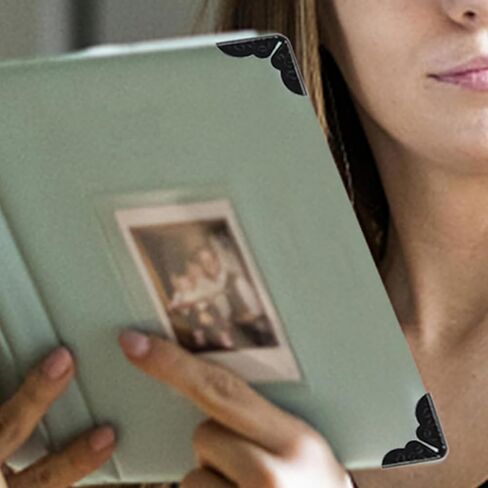 200PCS Vintage Book Corner Protector Metal，Corner Cover for Scrapbook，Protector File Folder Corner，Decorative Protector for Scrapbook Album Men，for Crafting Scrapbooking Photo Angle Book Cover Menus in Kuwait