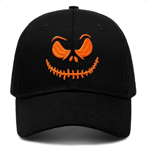 Halloween Hat, Baseball Cap for Men Women,Black Trucker Hats Adjustable in Saudi Arabia