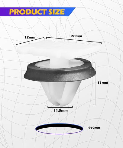 30PCS Automobile Rocker Panel Forming Clips,Automotive Clips Exterior Rocker Panel Clip, Car Accessories Body Side & Exterior Trim Moulding Clip with Sealer,Replacement for Part Number 11547581 in Saudi Arabia