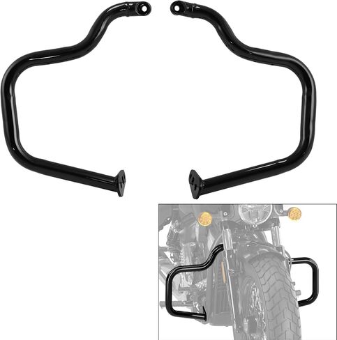 Green-L Highway Crash Bar Fit for Indian 2025 Scout Classic Sixty/Bobber/Sport Scout Limited Engine Guard Protector (Gloss Black) in Saudi Arabia
