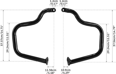 Green-L Highway Crash Bar Fit for Indian 2025 Scout Classic Sixty/Bobber/Sport Scout Limited Engine Guard Protector (Gloss Black) in Saudi Arabia