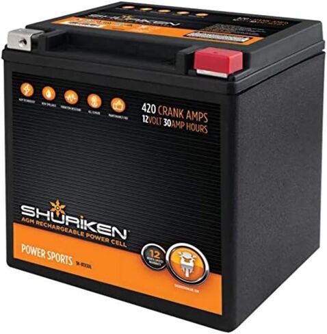 SHURIKEN 420 Crank AMPS 30AMP Hours AGM Battery in Saudi Arabia