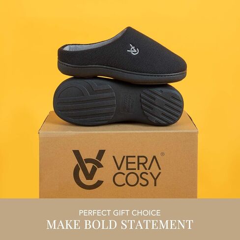 شباشب VeraCosy النسائية ذات اللونين، أحذية منزلية ناعمة ومريحة من الإسفنج الذكي غير قابلة للانزلاق in Kuwait