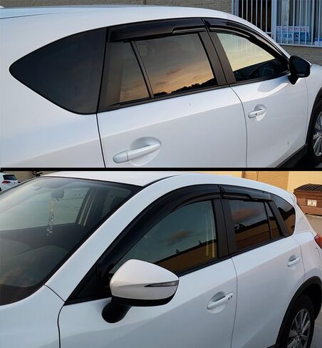 JDM 3D Style Smoked Window Visor Shade Rain Guard متوافق مع 2006-2012 Toyota RAV4 in Saudi Arabia