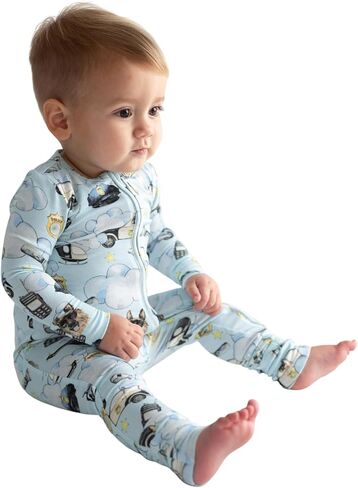 Posh Peanut Convertible Baby Sleepers - Footless Baby Pajamas with 2 Way Zipper for Easy Diaper Changes (Newborn/0-3 Months) Sharks in Saudi Arabia