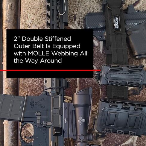 AYIN TACTICAL Quick Release Rigger MOLLE Belt - 1.5 inch Inner & 2 inch Outer Range Tactical Heavy Duty in Saudi Arabia