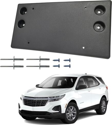 Front Bumper License Plate Frame Bracket Holder Fits for 2022 2023 2024 Chevrolet Equinox Replace GM1068227 84737664 in Saudi Arabia