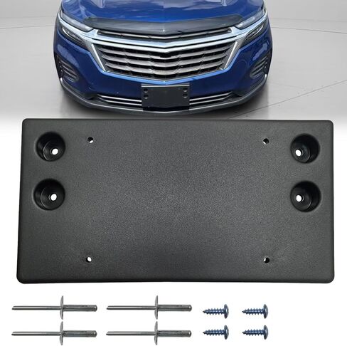 Front Bumper License Plate Frame Bracket Holder Fits for 2022 2023 2024 Chevrolet Equinox Replace GM1068227 84737664 in Saudi Arabia