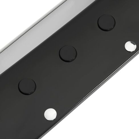 مجموعة المصد الخلفي HECASA متوافقة مع 1994-2002 Dodge Ram 1500 2500 3500 Fleetside/Styleside مع وسادات متدرجة من الفولاذ + البلاستيك المطلي بمسحوق شديد التحمل باللون الأسود in Kuwait