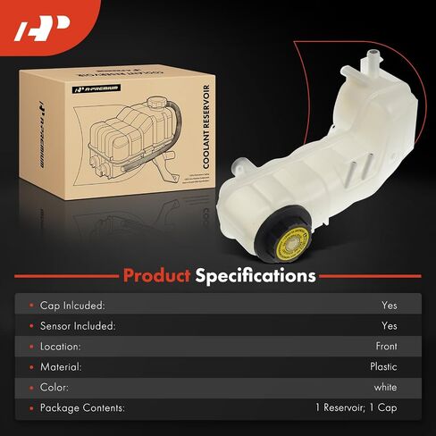 A-Premium Engine Coolant Overflow Recovery Reservoir Tank [with Cap & Sensor] Compatible with Chevy Malibu 1997-1998, Cavalier 1995-1998 & Oldsmobile Cutlass 1997-1998 & Pontiac Sunfire 1995-1998 in Saudi Arabia