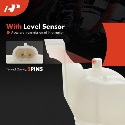 A-Premium Engine Coolant Overflow Recovery Reservoir Tank [with Cap & Sensor] Compatible with Chevy Malibu 1997-1998, Cavalier 1995-1998 & Oldsmobile Cutlass 1997-1998 & Pontiac Sunfire 1995-1998 in Saudi Arabia