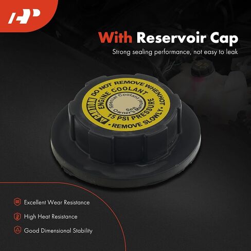 A-Premium Engine Coolant Overflow Recovery Reservoir Tank [with Cap & Sensor] Compatible with Chevy Malibu 1997-1998, Cavalier 1995-1998 & Oldsmobile Cutlass 1997-1998 & Pontiac Sunfire 1995-1998 in Saudi Arabia