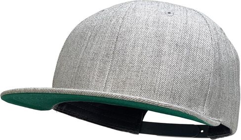 Classic Snapback Hat Blank Cap - Wool Blend Flat Visor in Kuwait