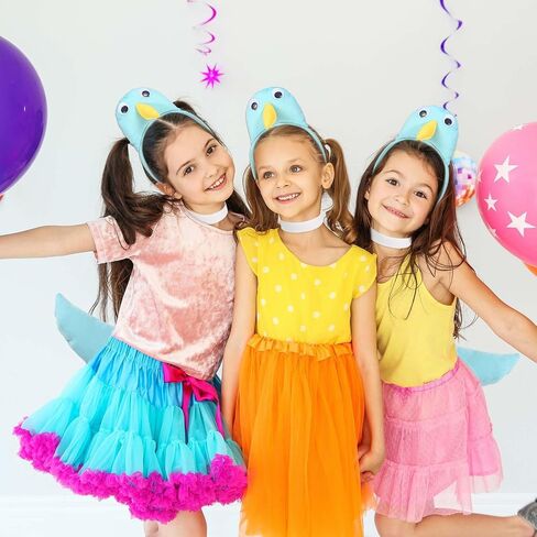 مجموعة زي حمامة من 3 قطع، عصابة رأس حمامة، ذيل حمامة، ياقة بيضاء، مجموعة أزياء فاخرة للحيوان ليوم الكتاب العالمي، فستان الهالوين in Saudi Arabia