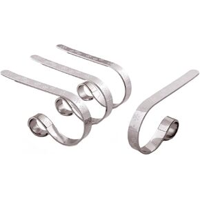 Haute Decor The Original MantleClip® Stocking Holder - 4 Pack (Glitter Red) - Hang Christmas Stockings Safely and Securely from Mantels Up to 3 Inches Thick in Kuwait