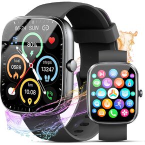 Smart Watch for Men Women, Fitness Tracker 110+ Sport Modes with Heart Rate/SpO2/Sleep Monitor, IP68 Waterproof Smartwatch，GP2 in Kuwait