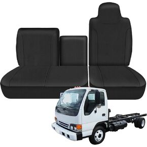 غطاء مقعد الشاحنة متوافق مع غطاء مقعد منفصل 1995-2005 Isuzu NPR Front 40/60 (أسود، 1995-2005) in Kuwait