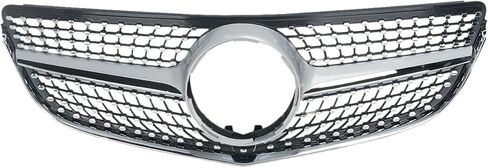 KARPAL Diamond Grille Grill Compatible with 2014-2017 Mercedes Benz W207 E-CLASS Coupe Silver in Saudi Arabia