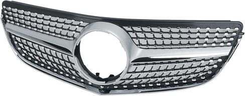 KARPAL Diamond Grille Grill Compatible with 2014-2017 Mercedes Benz W207 E-CLASS Coupe Silver in Saudi Arabia