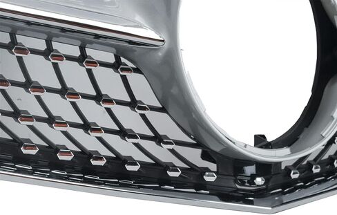 KARPAL Diamond Grille Grill Compatible with 2014-2017 Mercedes Benz W207 E-CLASS Coupe Silver in Saudi Arabia