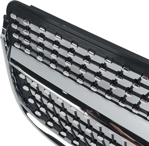 KARPAL Diamond Grille Grill Compatible with 2014-2017 Mercedes Benz W207 E-CLASS Coupe Silver in Saudi Arabia