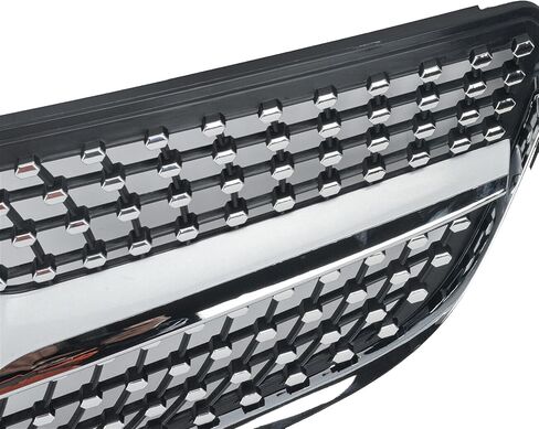 KARPAL Diamond Grille Grill Compatible with 2014-2017 Mercedes Benz W207 E-CLASS Coupe Silver in Saudi Arabia