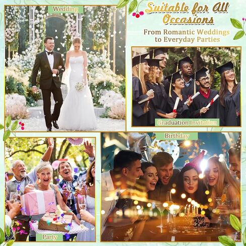 48 Sets Wedding Invitation Wrap Kit for 5x7 Invitations – Pre-Folded Vellum Jackets, 12 Rolls Chiffon Ribbon, Dried Gypsophila & Wax Seal Stickers – Elegant DIY Wedding Supplies in Saudi Arabia