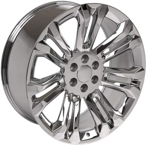 إطارات OE Wheels CV43B مقاس 24 بوصة تناسب طراز Silverado 1500 6x139.7 24x10 كروم - هولاندر 5666 (1) in Saudi Arabia