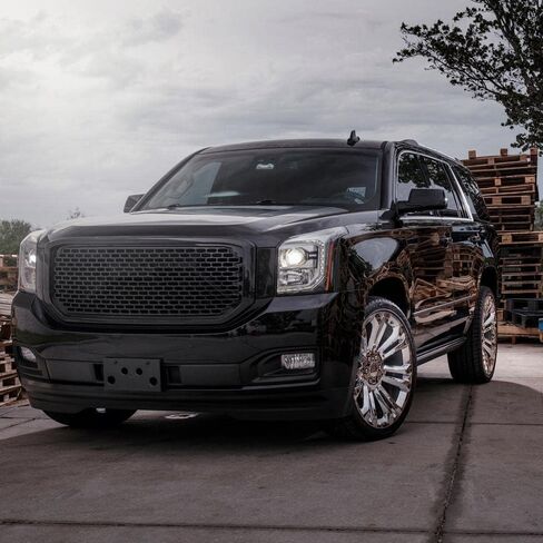 إطارات OE Wheels CV43B مقاس 24 بوصة تناسب طراز Silverado 1500 6x139.7 24x10 كروم - هولاندر 5666 (1) in Saudi Arabia