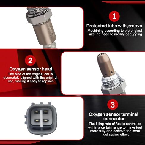 234-9049 مستشعر O2 المنبع متوافق مع Toyota RAV4 2.4L 3.5L، 07-10 Sienna 3.5L، Camry 2.4L، 04-08 Solara 2.4L، 08-15 Scion xB 2.4L، Lexus ES350 RX350، استبدل 89467-06070 in Kuwait