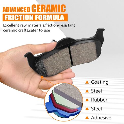 Front Brake Pads for 2009 2010 2011-2018 Dodge Ram 2500 3500 Ceramic 2010 2011 2012 2013 2014 2015 2016 2017 Replacement Brake Pads w/Hardware HZ1399 in Kuwait