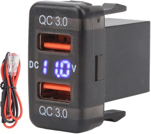 Aramox Dual USB Port Socket QC3.0 Fast Charging Outlet Power Adapter USB Car Socket for FJ Cruiser Fortuner (1.57x0.87 Inch) in Saudi Arabia