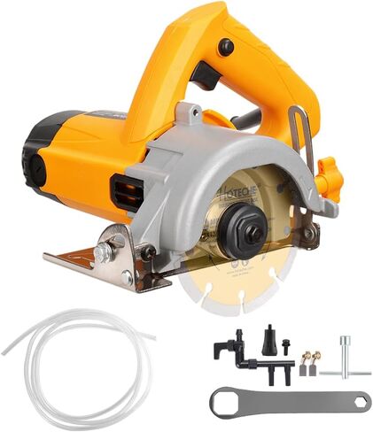 Hoteche 4-3/8-Inch Dry/Wet Masonry&Tile Saw 1250W Electric Cutter with Diamond Blade(Dry Type) for Stone, Ceramic and Marble Cutting in Kuwait