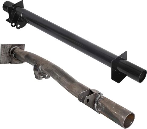 ECOTRIC Rear Crossmember & Rear Fuel Tank Support Crossmember Compatible With 1999-2010 Chevy Chevrolet Silverado GMC Sierra 1500 2500 3500 2500HD 3500HD Steel Powder Coated Black 2 Pcs in Saudi Arabia