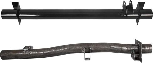 ECOTRIC Rear Crossmember & Rear Fuel Tank Support Crossmember Compatible With 1999-2010 Chevy Chevrolet Silverado GMC Sierra 1500 2500 3500 2500HD 3500HD Steel Powder Coated Black 2 Pcs in Saudi Arabia
