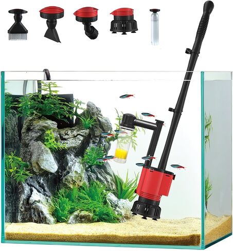 All-in-One Smart Aquarium Fish Tank with Silent Water Pump, Essential Oil Diffuser, Humidifier & 7-Color LED Lights for Home, Office, or Decor in Kuwait